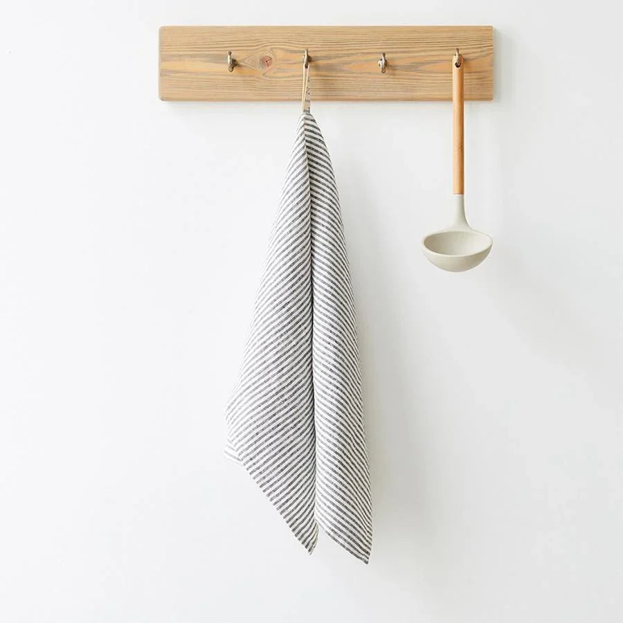 Kitchen Towel - Thin Black Stripe