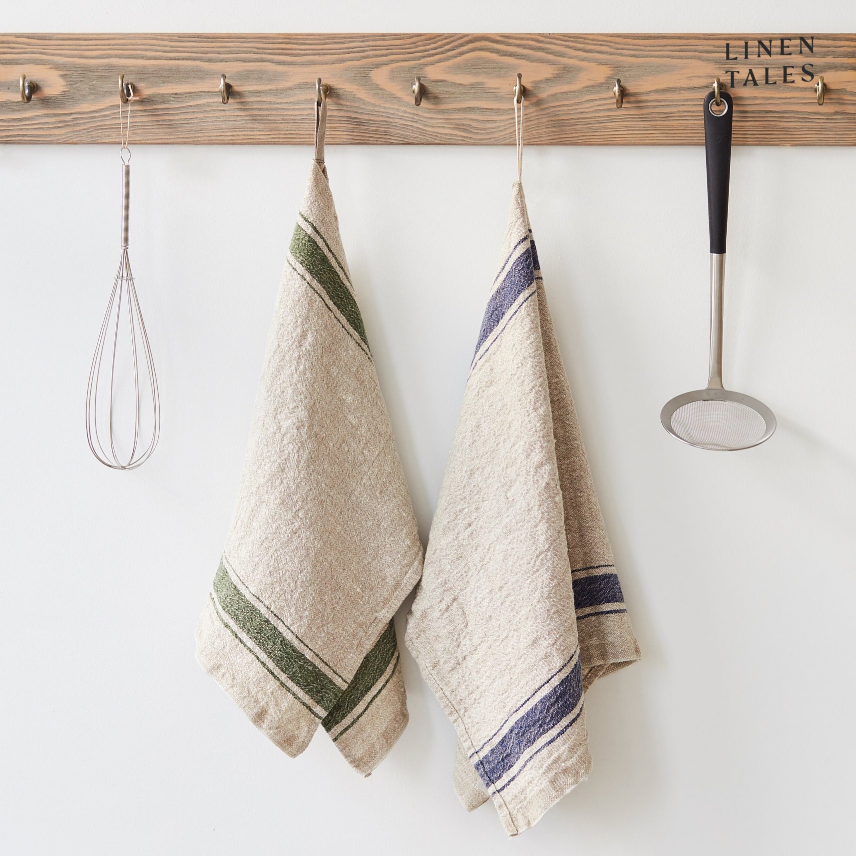 Vintage Kitchen Towel - Blue Stripe