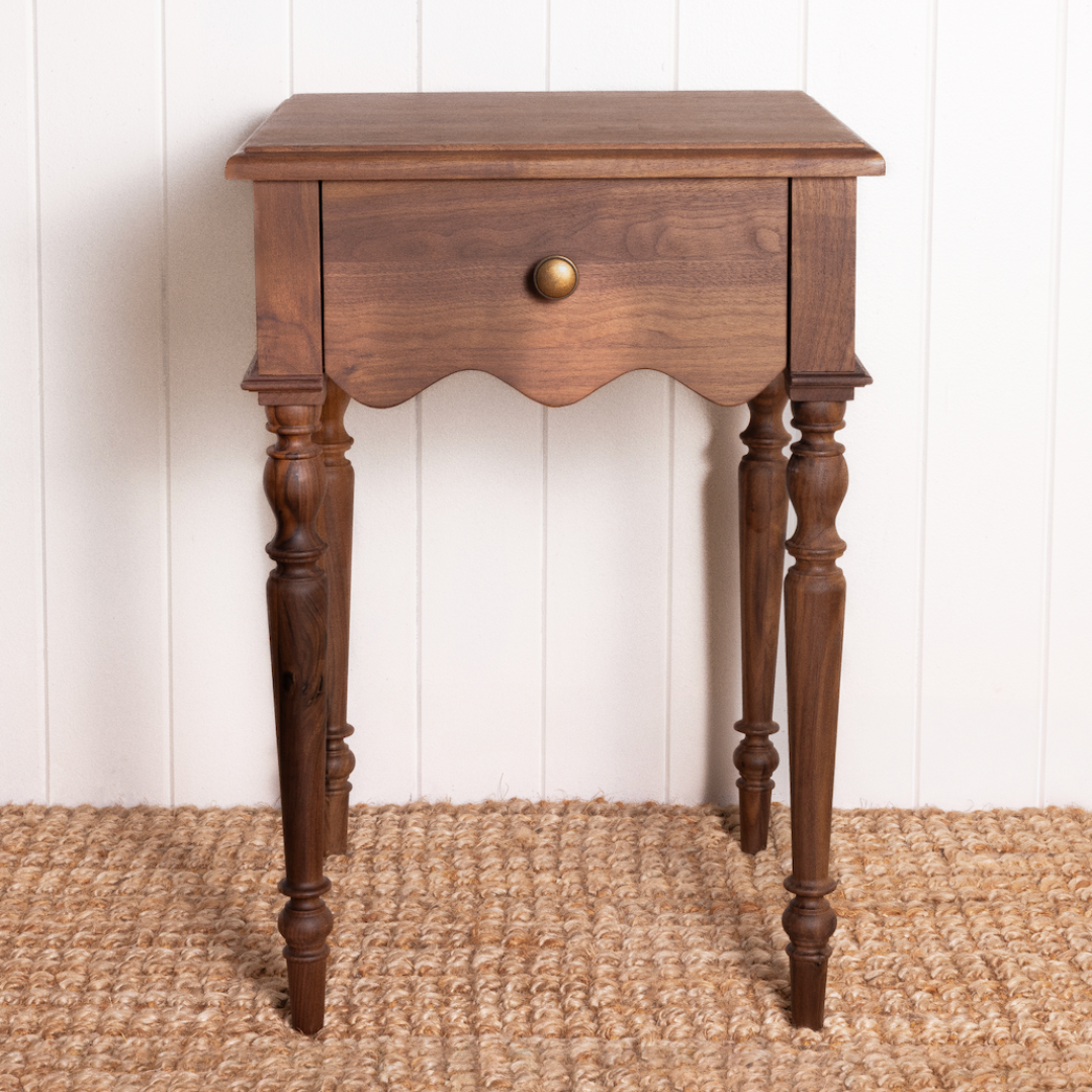 Evie Bedside Table Walnut