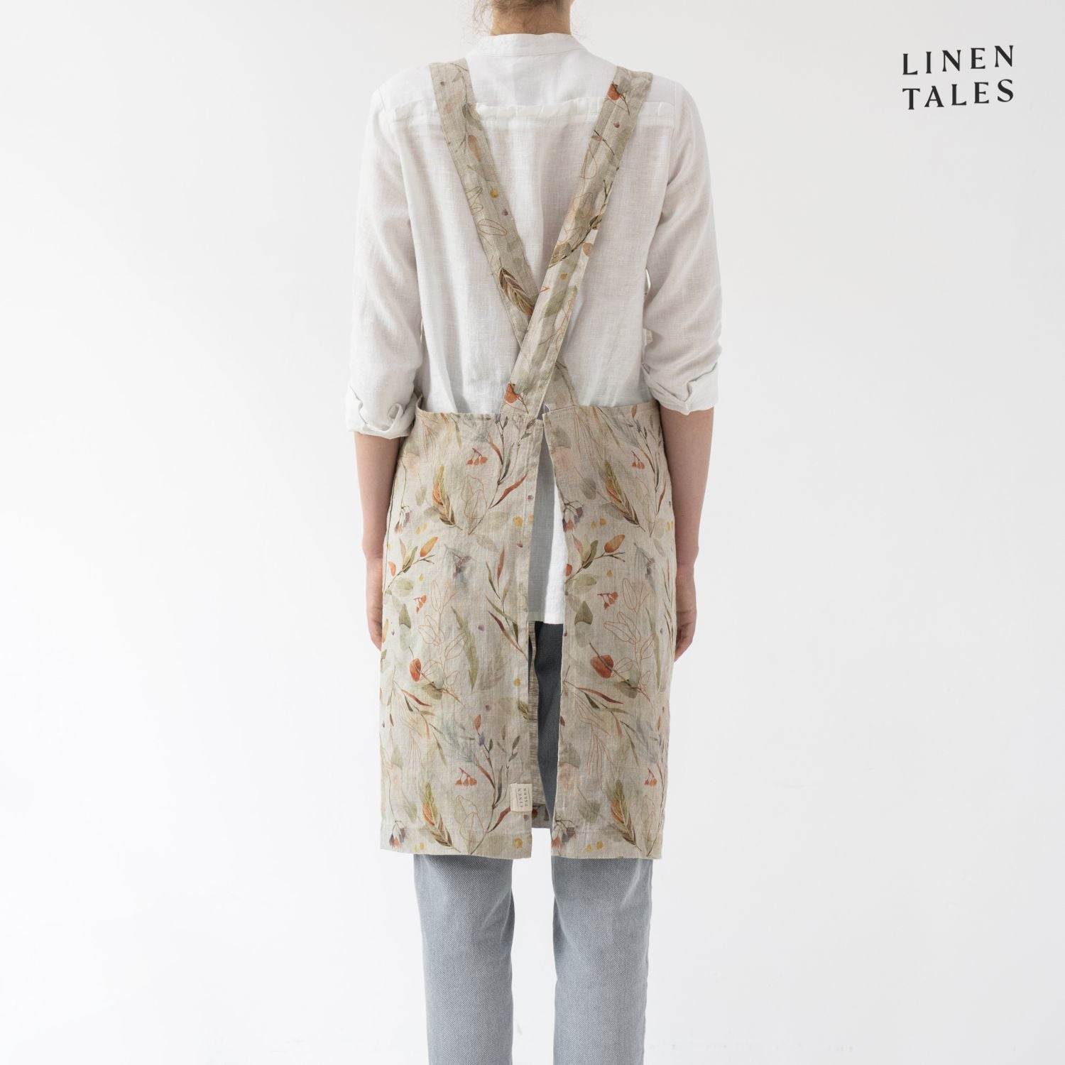 Cross-back Apron - Leaves